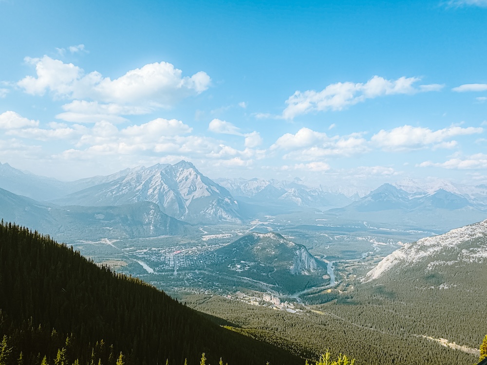 Banff Gondola uitzicht