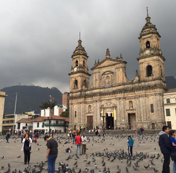 Bogota COlombia kerk plein