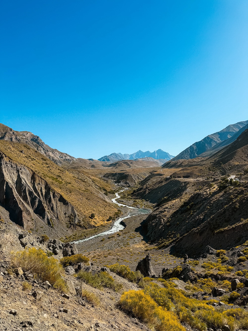 Camino al Yeso rivier