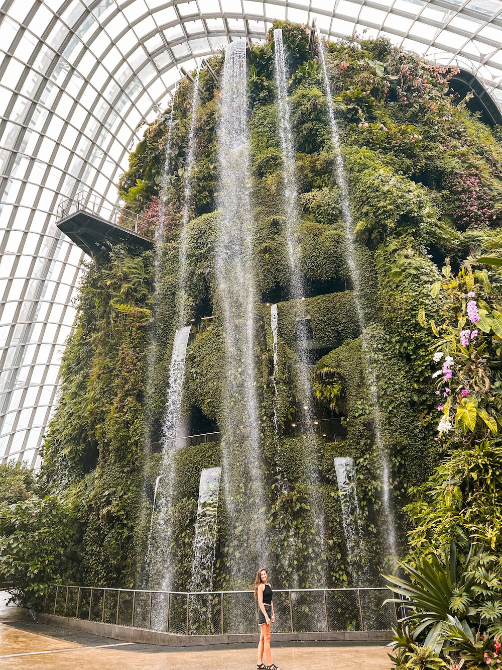 Cloud Forest waterval, Singapore