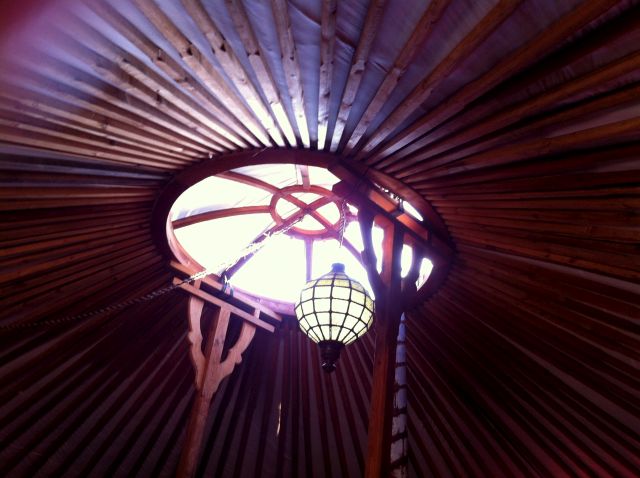 Dak van de yurt