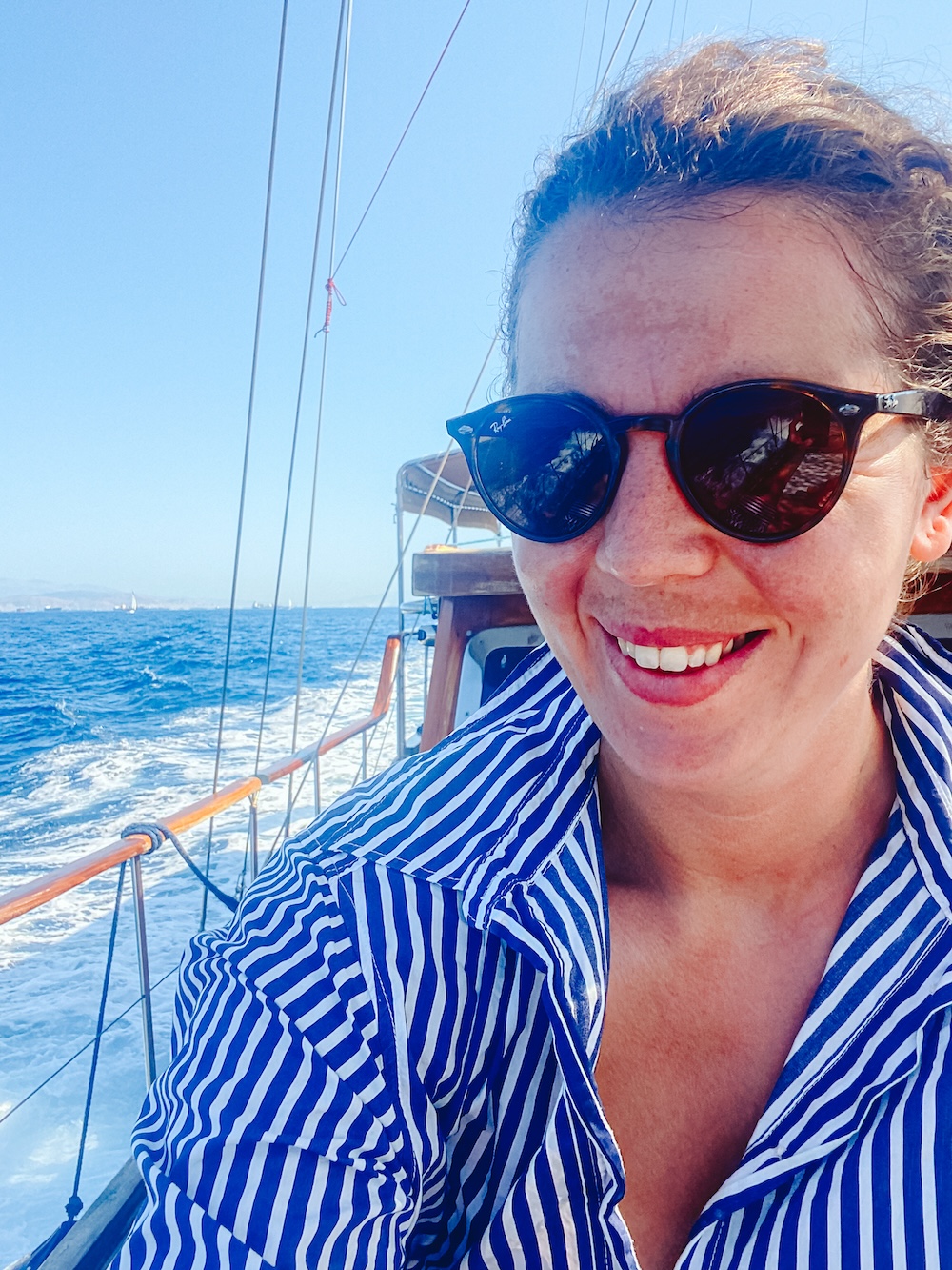 Esmee op zeilboot, Saronische eilanden