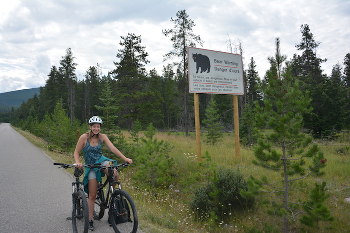 Fietsen beren West Canada