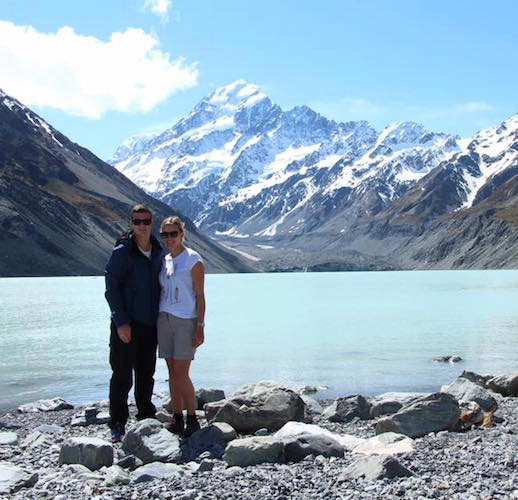 Frans jozef glacier yvonne backpacken nieuw zeeland