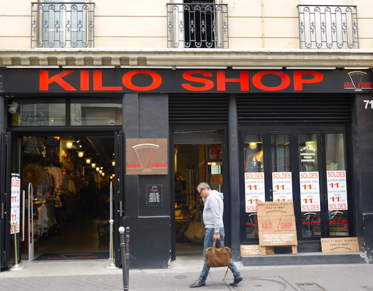 Kilo shop vintage winkel parijs