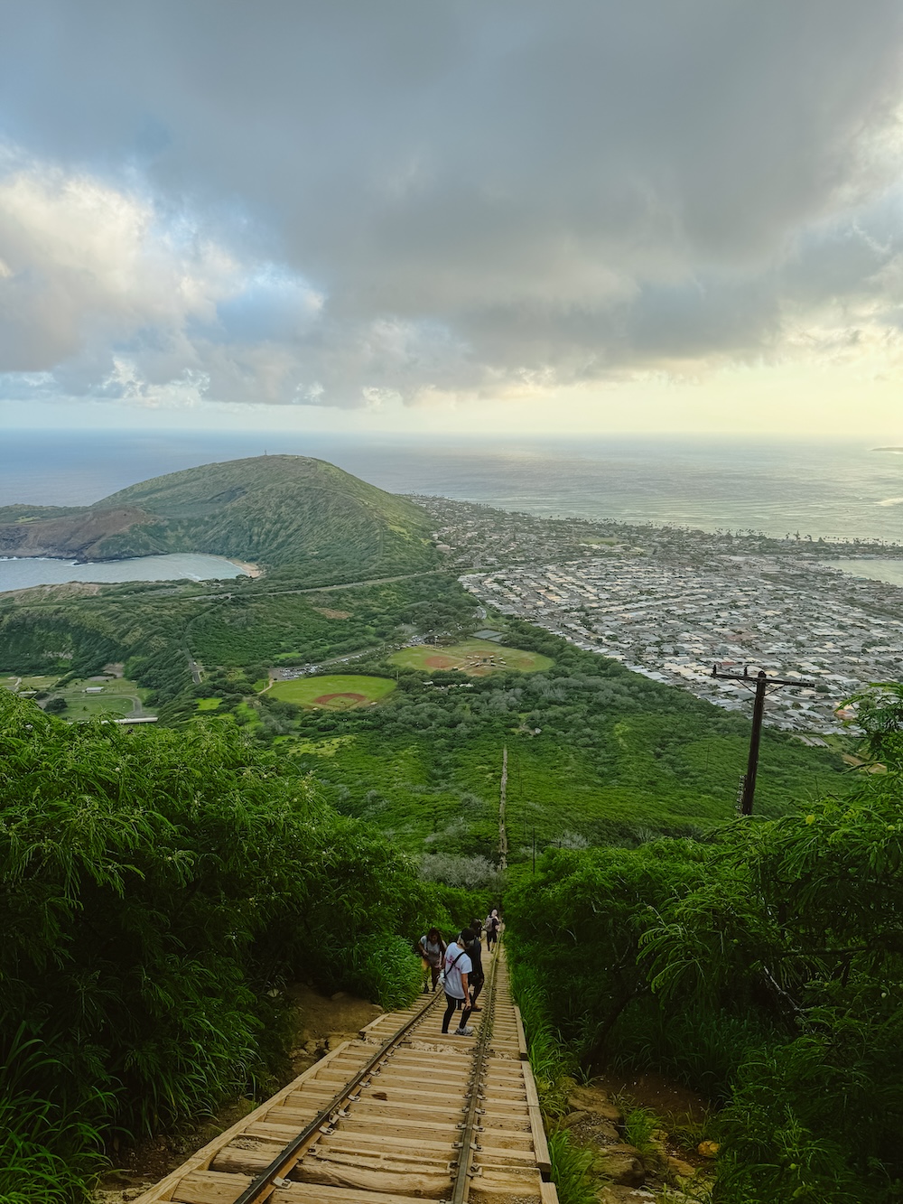 Koko Head Trail, uitzicht rustpauze