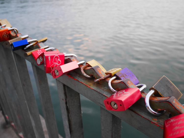 Love locks mascsee hannover