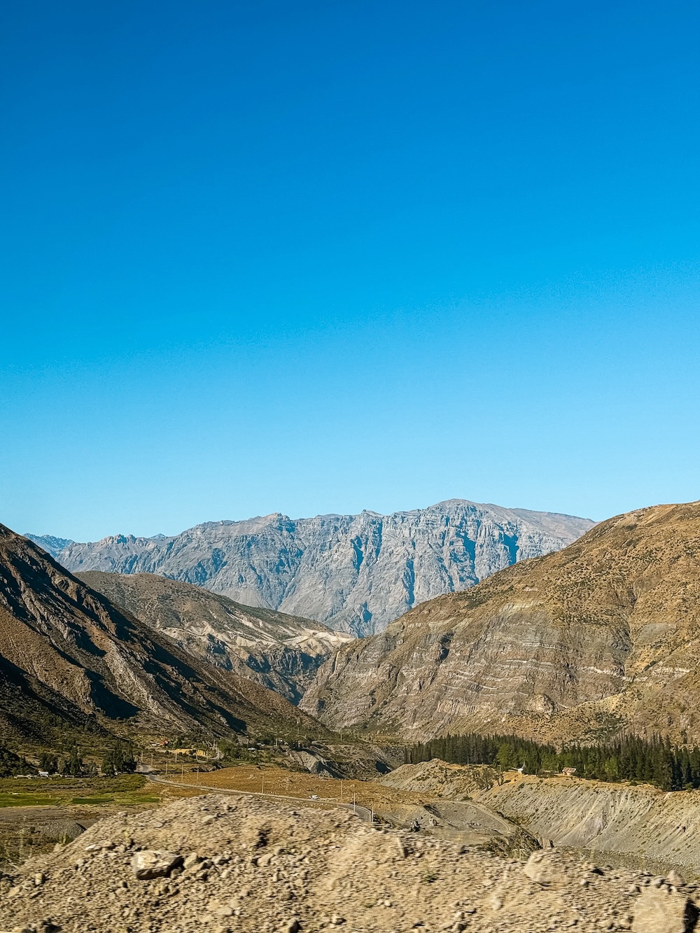 Onderweg tussen de bergen, Cajón del Maipo