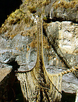 Qeswachaka burg peru bridge