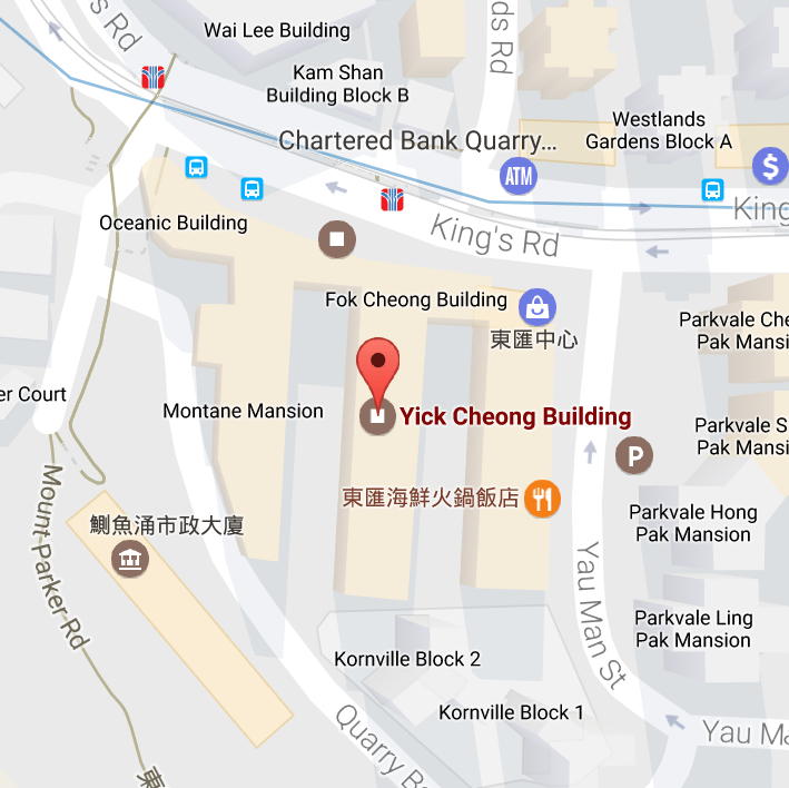 Quarry bay buildings op de kaart hong kong