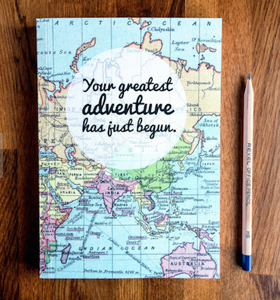 Reisdagboek wereldkaart greatest adventure