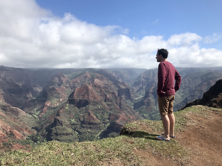 Rick in Hawaii backpacken