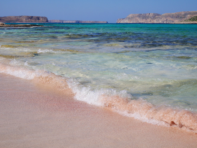 Roze zand elafonissi