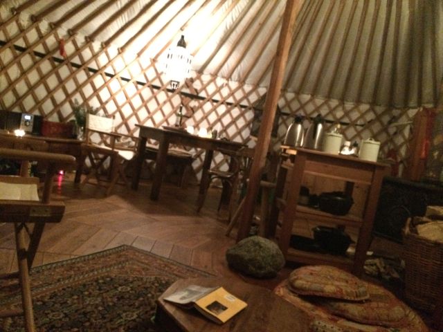 Slapen in een yurt op Texel