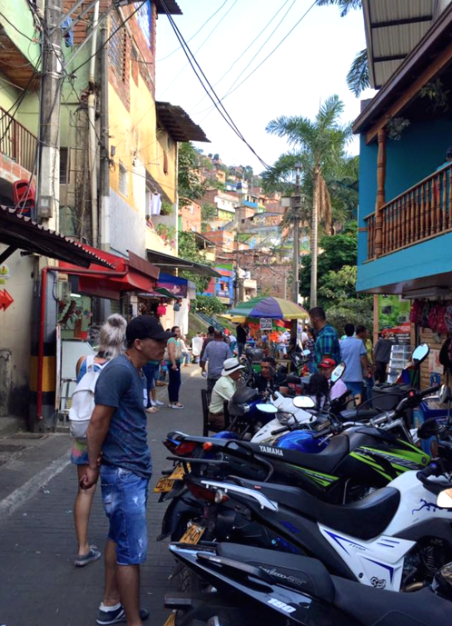 Straten van Medellin colombia
