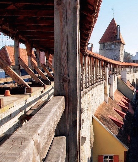 Tallinn Oudestadsmuur Estland