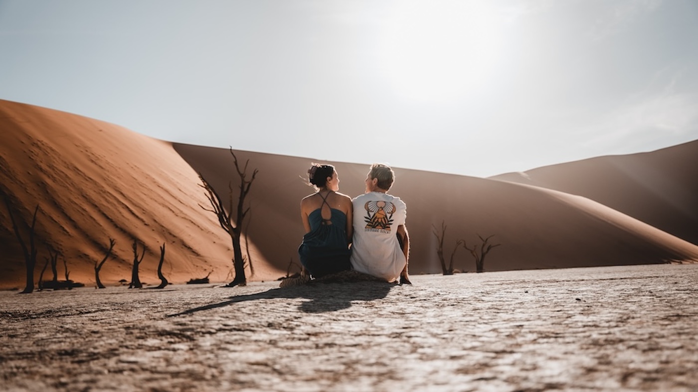 Tess en Bren in Sossusvlei