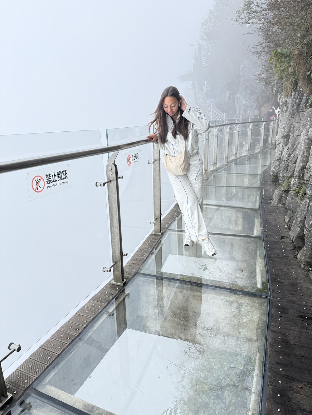 Tianmen mountain, glazen brug