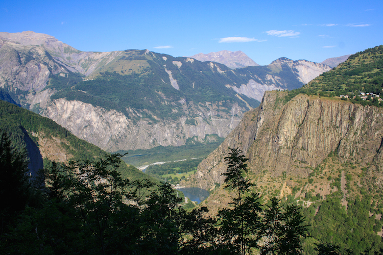 Uitzicht franse alpen