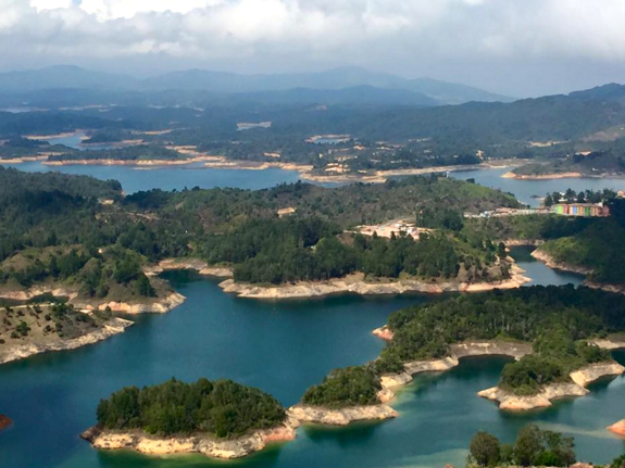 Uitzicht Guatape colombia