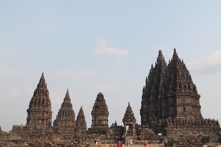 Uitzicht Prambanan java hoogtepunt