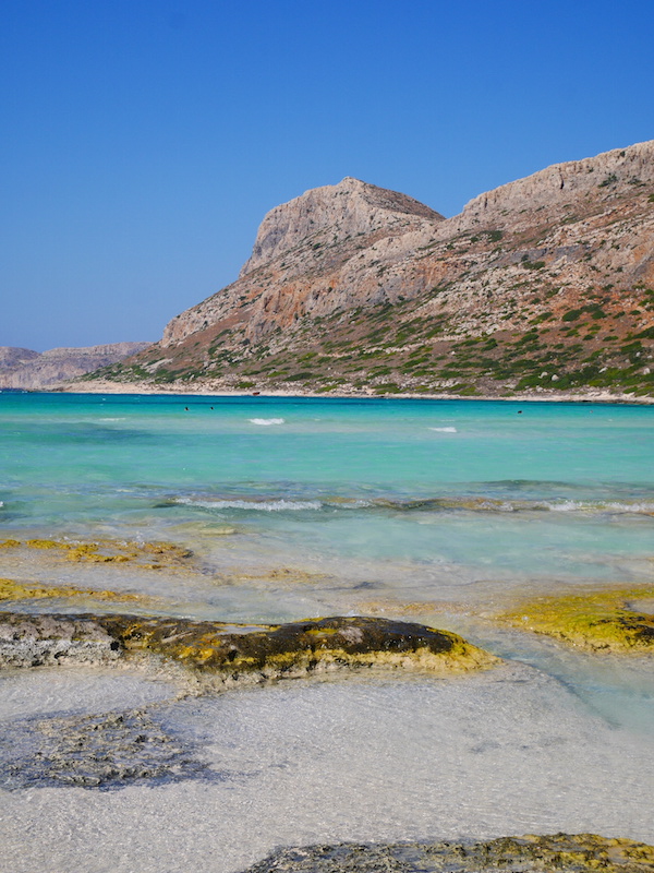 Uitzicht balos beach kreta griekenland