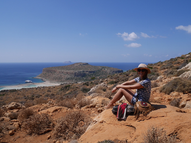 Uitzicht balos beach kreta