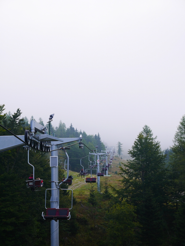 Velika Planina onderweg naar boven