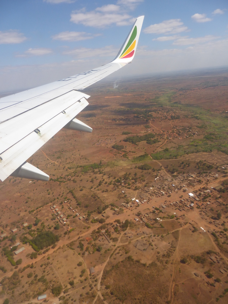 Vliegtuig Malawi uitzicht