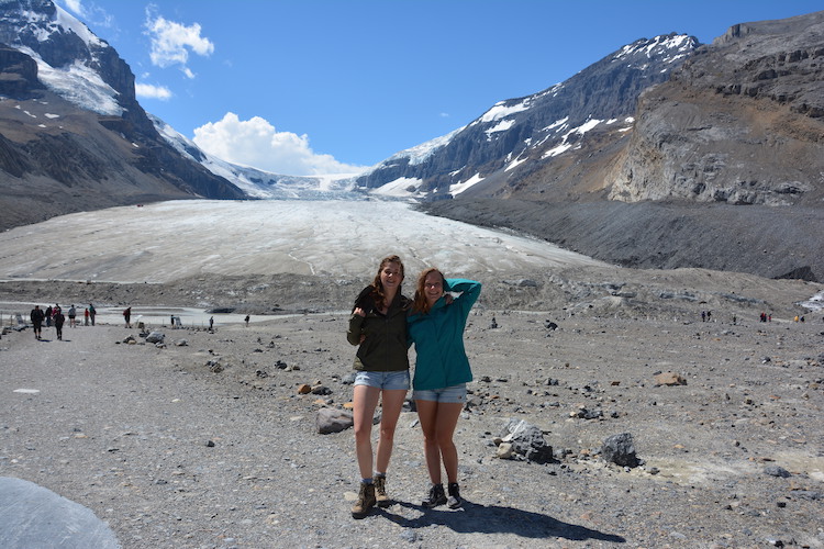 Voor Athabasca Glacier in West Canada