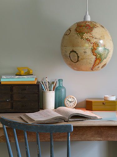 Wereldbol lamp