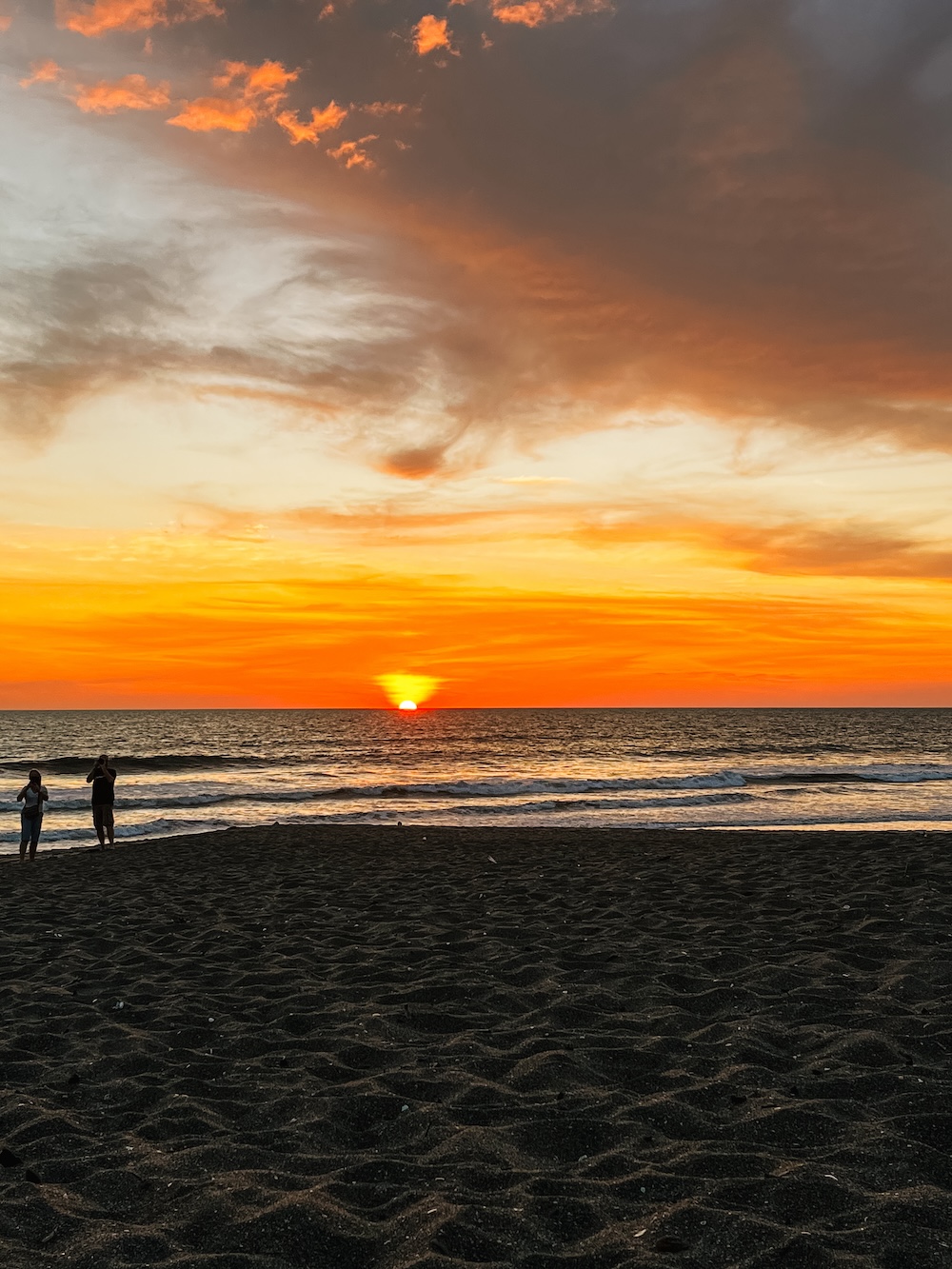 Zonsondergang, Las Peñitas