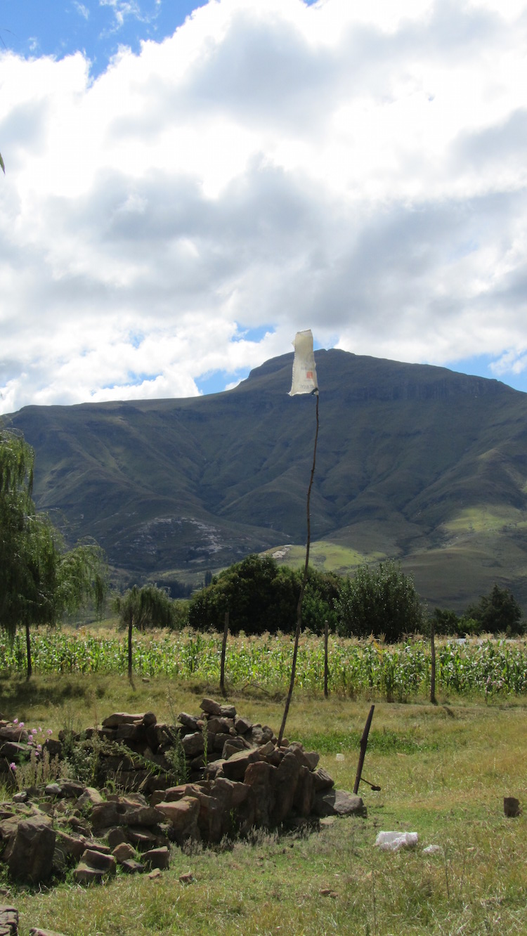 lesotho berg landschap