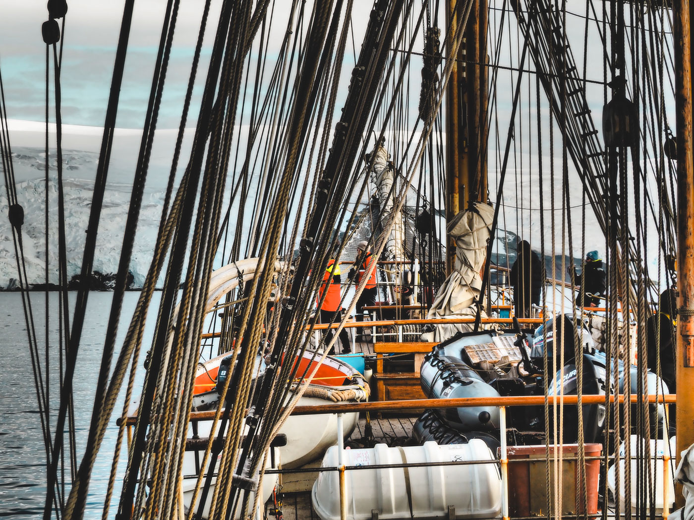 naar Antarctica zeilboot