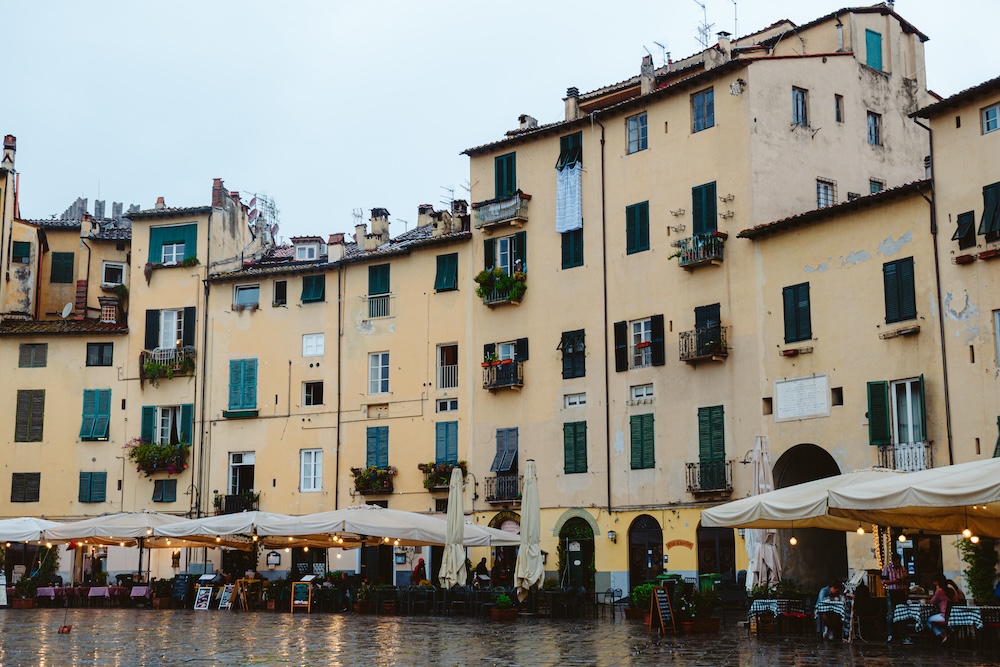 pleintje Lucca, Toscane