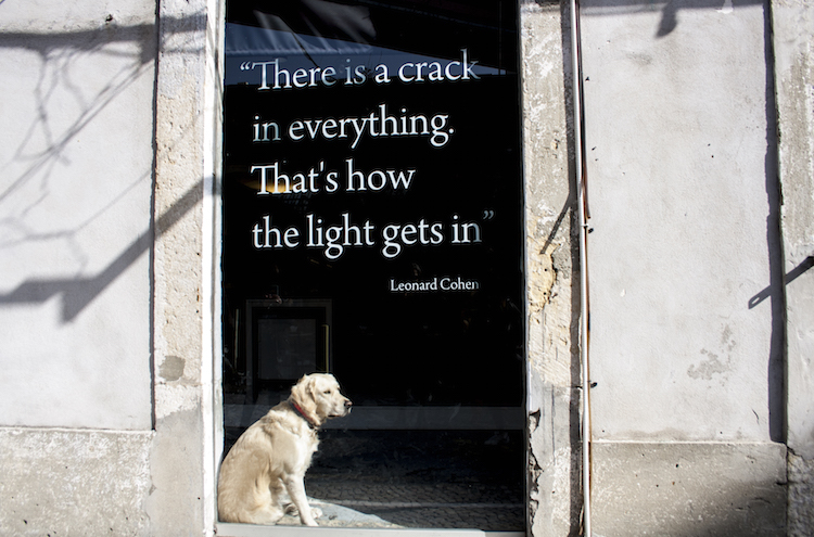 quote leonard cohen LX Factory in lissabon