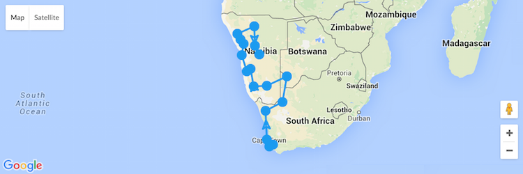 roadtrip namibie en zuid-afrika