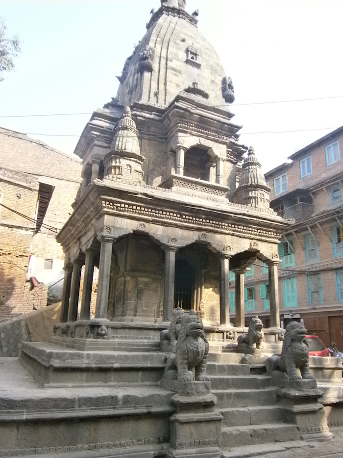 Tempel gebouw in Kathmandu