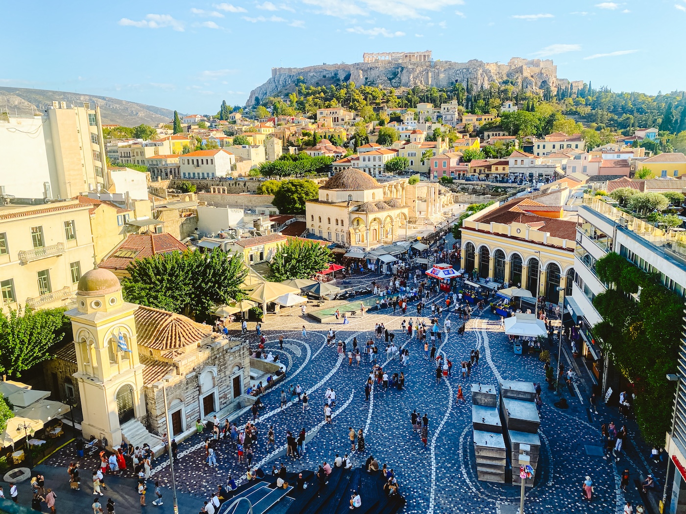 uitzicht op Monastiraki, Athene