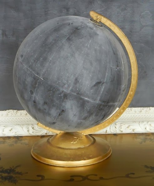 Wereldbol krijtbord