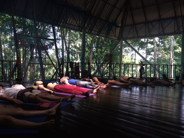yogales tijdens yogaopleiding thailand