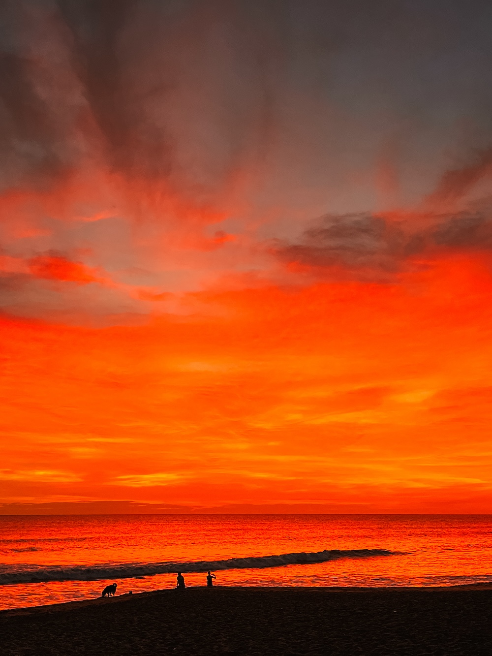 zonsondergang, Las Peñitas Nicaragua