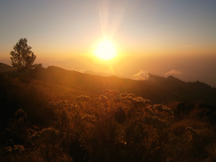 zonsopkomst trekking rinjani